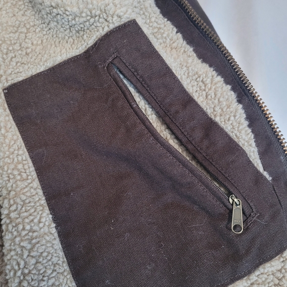 Carhartt Men's Workwear Loose Fit Sherpa Lined Duck Canvas Jacket Coat Size 4X - Picture 11 of 15